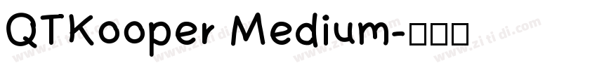 QTKooper Medium字体转换